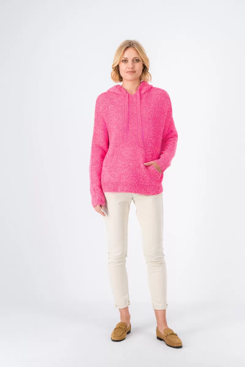 Teddy Smith Pull<Pull à capuche CASSIE FRESH PINK CHINE FRESHPINKCHINE