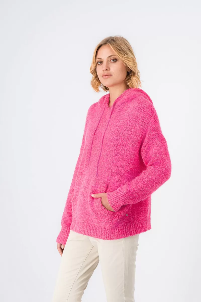 Teddy Smith Pull<Pull à capuche CASSIE FRESH PINK CHINE FRESHPINKCHINE