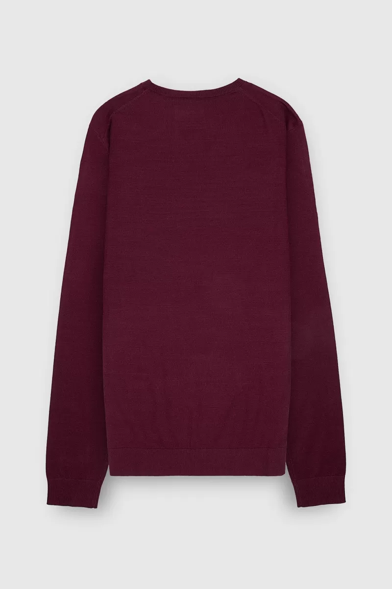 Teddy Smith Pull<Pull col V P-MARCO DARK WINE DARKWINE