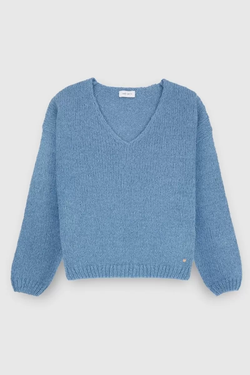 Teddy Smith Pull<Pull col V P-MOLLY CORONET BLUE CORONETBLUE