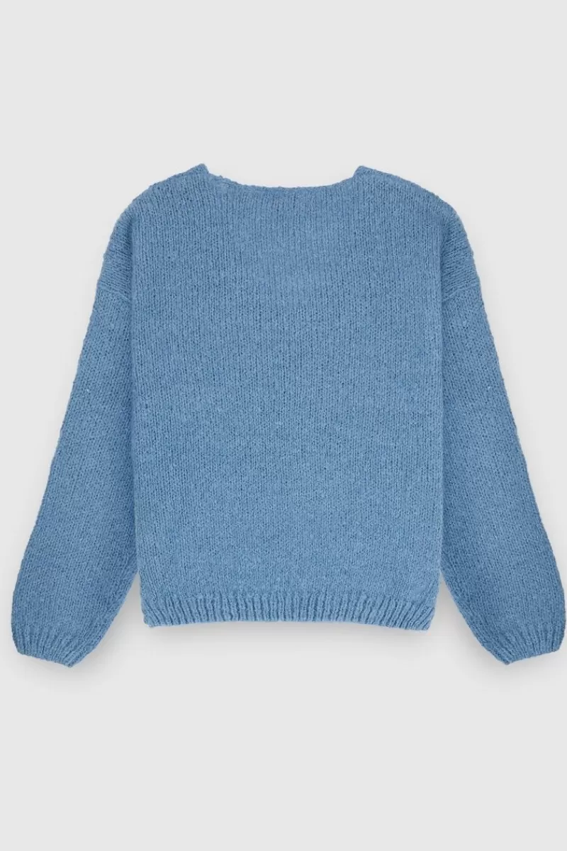 Teddy Smith Pull<Pull col V P-MOLLY CORONET BLUE CORONETBLUE