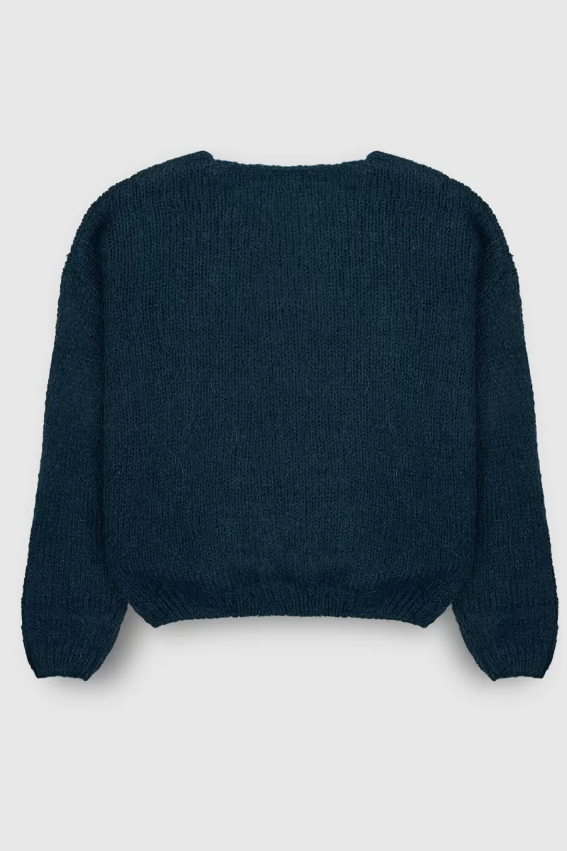 Teddy Smith Sweat<Pull col V P-MOLLY JR TOTAL NAVY TOTALNAVY