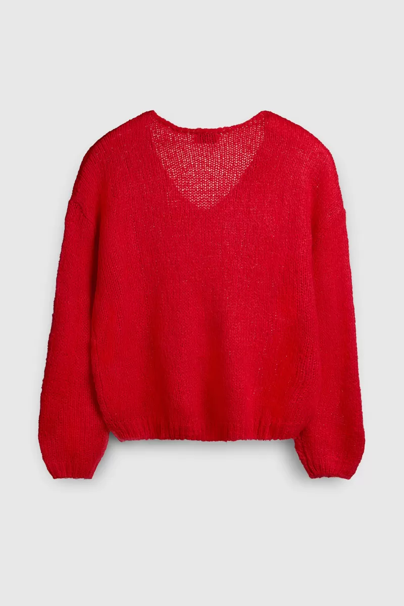 Teddy Smith Pull<Pull col V P-MOLLY PUR RED PURRED