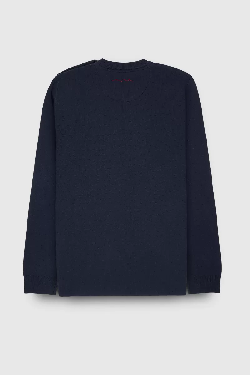 Teddy Smith Pull<Pull P-ELIAS TOTAL NAVY TOTALNAVY