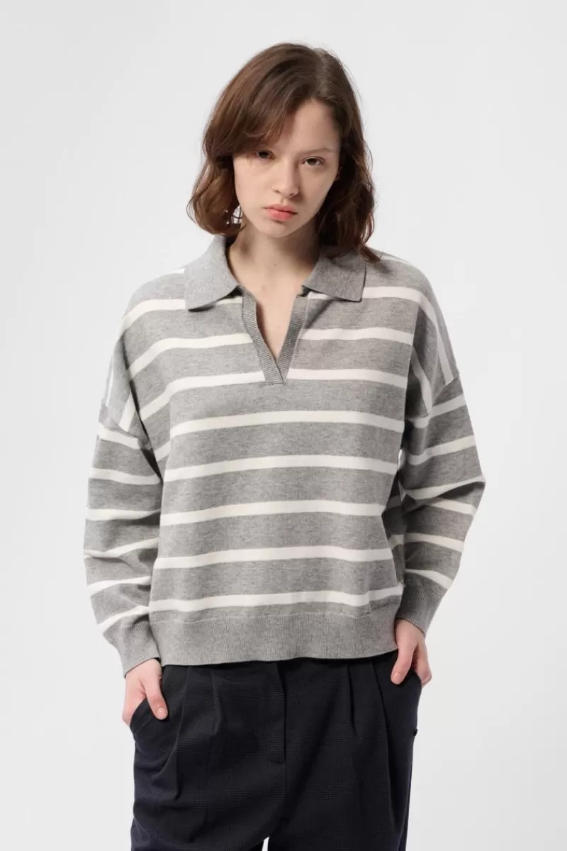 Teddy Smith Pull<Pull P-MILEY GRIS CHINE