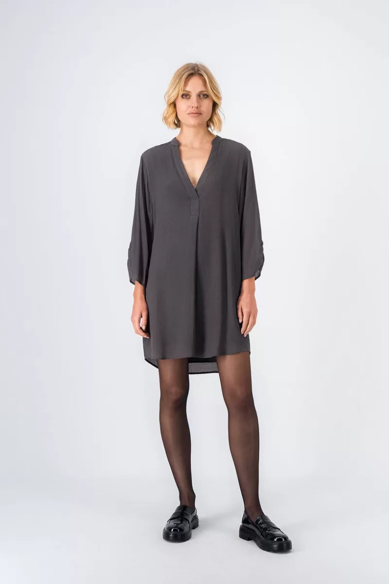 Teddy Smith Robe<Robe fluide mi-longue KARY MINERAL KAKI