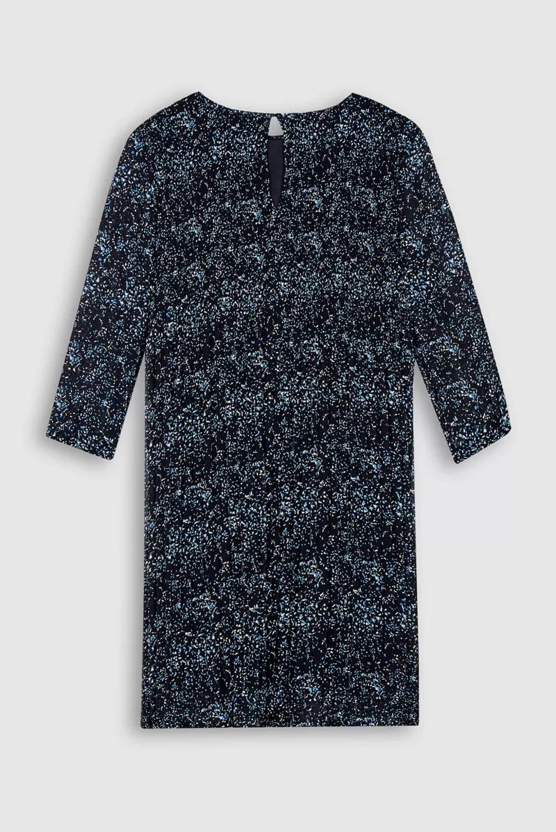 Teddy Smith Robe<Robe fluide plissée imprimée fille R-AMELIE JR DARK NAVY/MOTIF 1 DARKNAVY/MOTIF1