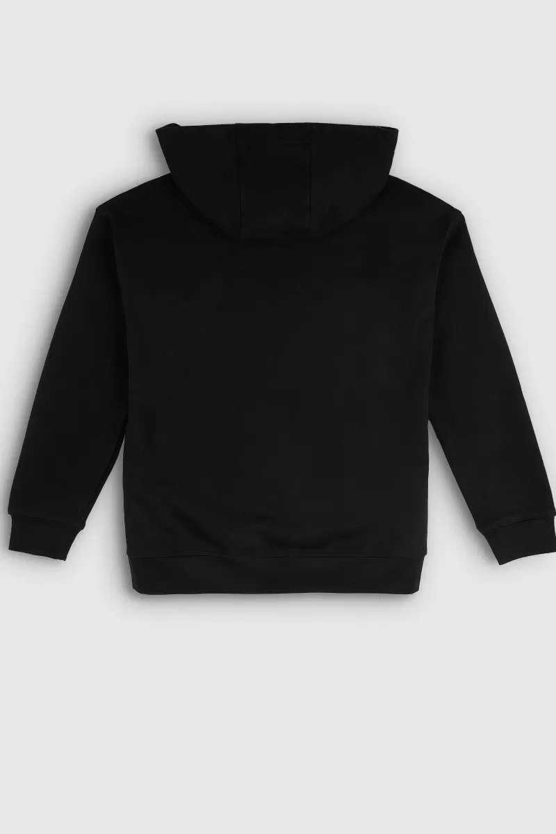 Teddy Smith Sweat<Sweat à capuche coupe large S-REC HOODY JR CHARBON