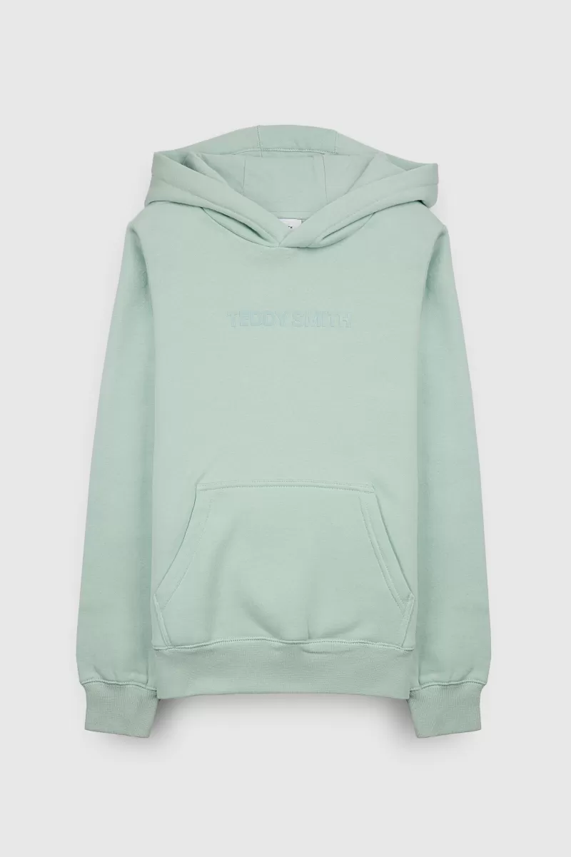 Teddy Smith Sweat<Sweat à capuche NEW SOLY JR STONE MINT STONEMINT