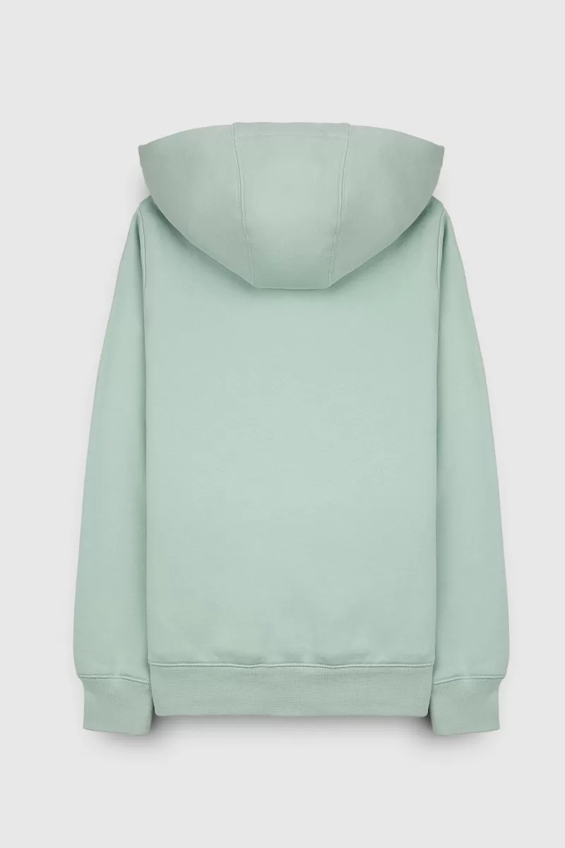 Teddy Smith Sweat<Sweat à capuche NEW SOLY JR STONE MINT STONEMINT