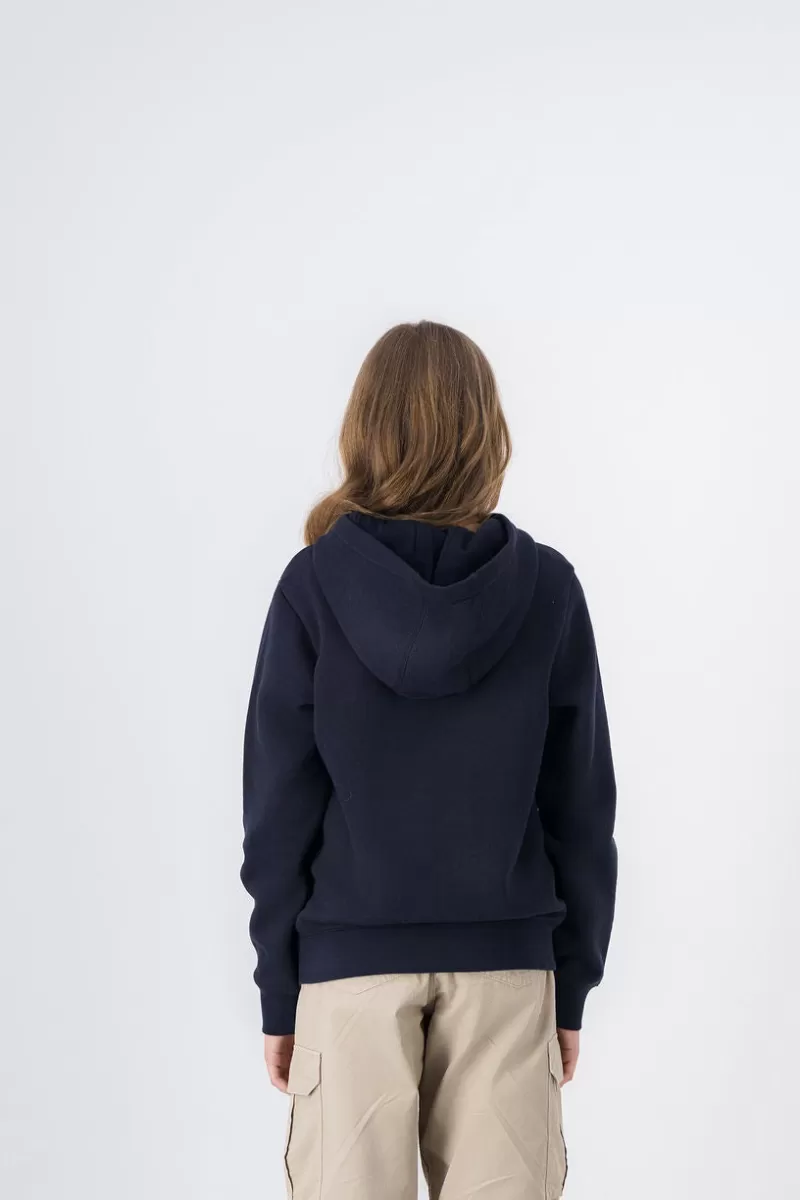 Teddy Smith Sweat<Sweat à capuche NEW SOLY JR TOTAL NAVY/PRINT 1 TOTALNAVY/PRINT1