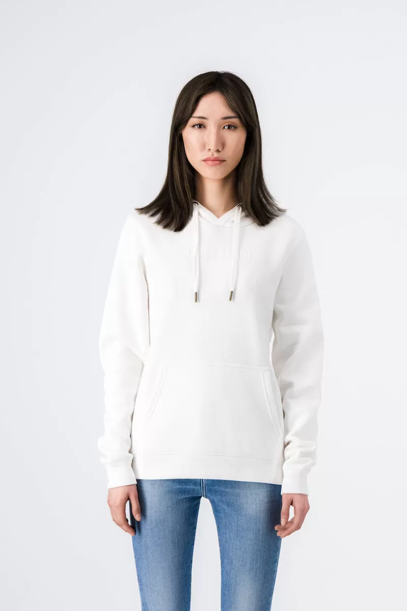 Teddy Smith Sweat<Sweat à capuche NEW SOLY MIDDLE WHITE/PRINT 1