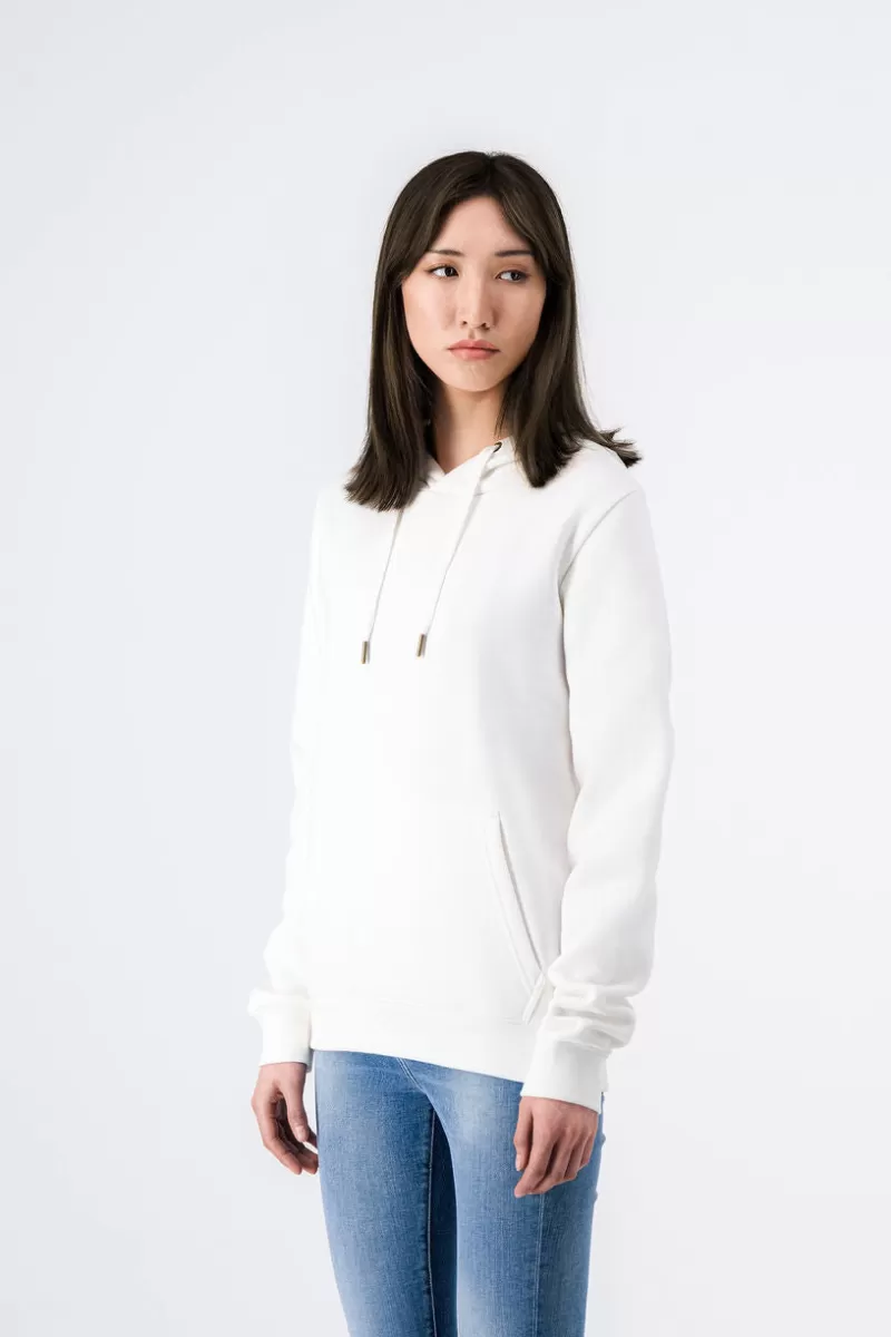 Teddy Smith Sweat<Sweat à capuche NEW SOLY MIDDLE WHITE/PRINT 1