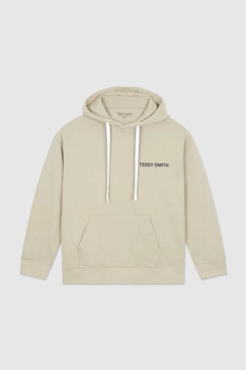 Teddy Smith Sweat<Sweat à capuche REQUIRED HOODY BEIGE STONE BEIGESTONE