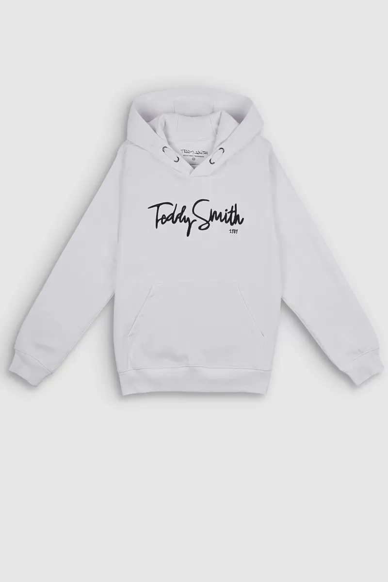 Teddy Smith Sweat<Sweat à capuche S-EVRY HOODY JR BLANC