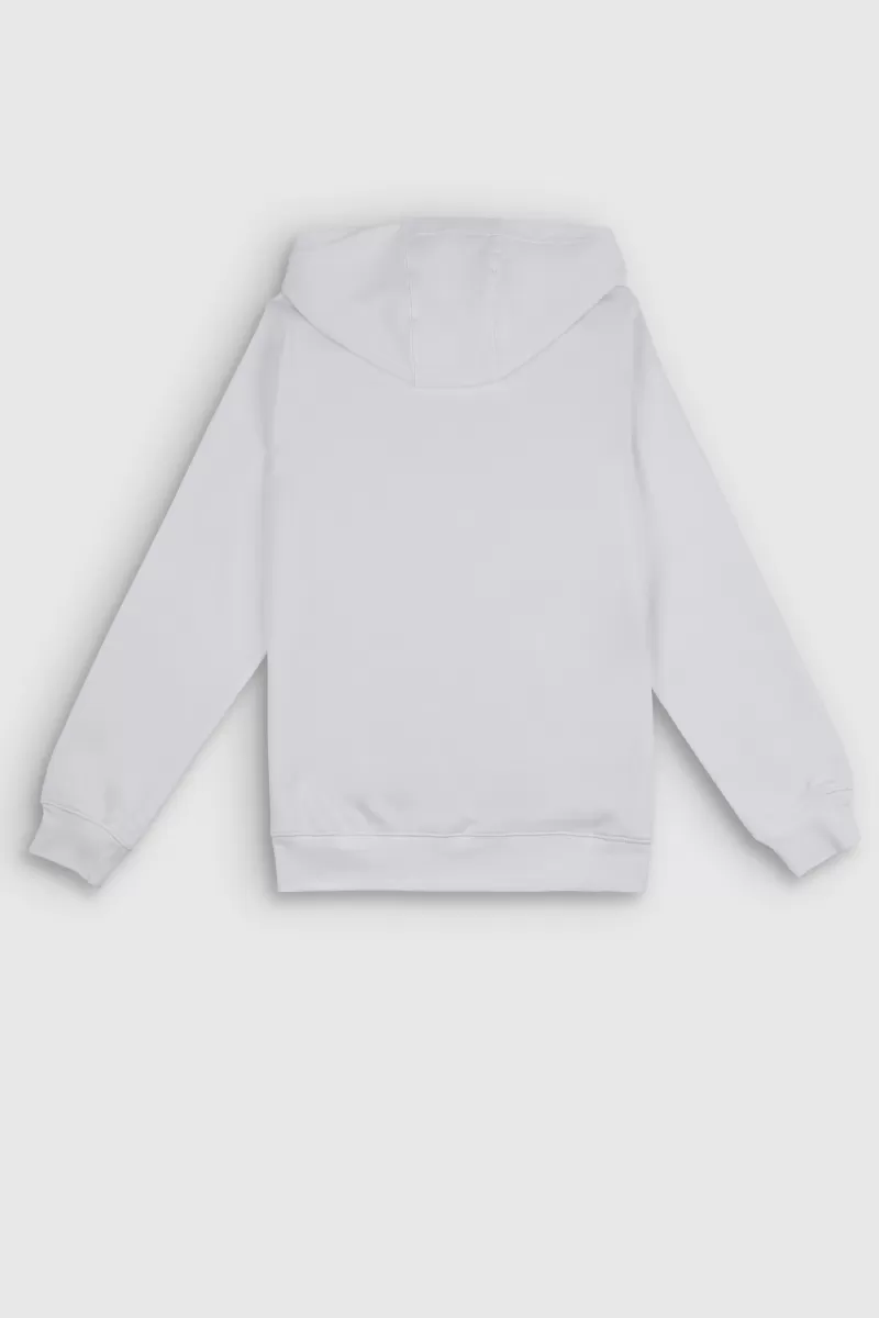 Teddy Smith Sweat<Sweat à capuche S-EVRY HOODY JR BLANC