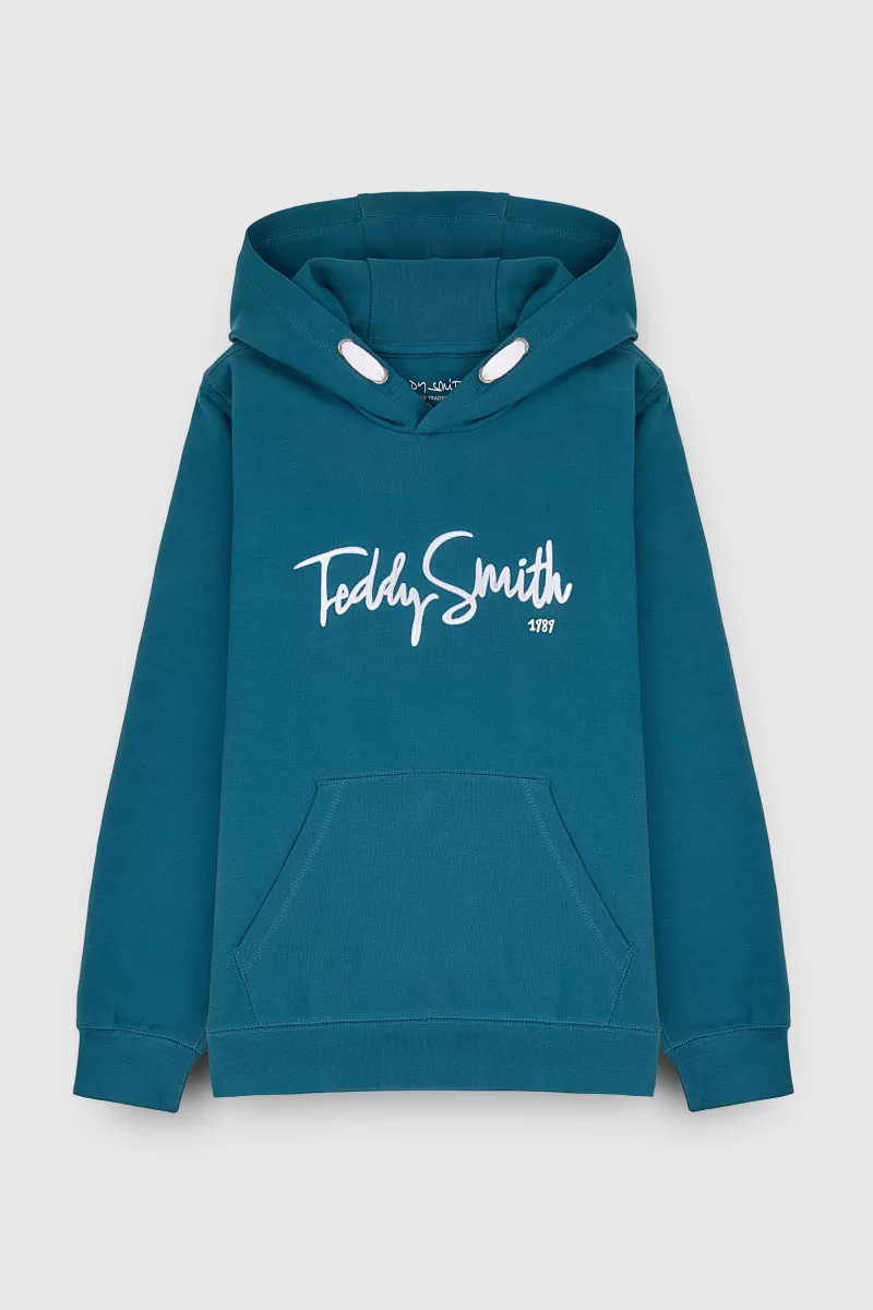 Teddy Smith Sweat<Sweat à capuche S-EVRY HOODY JR BLEU LEGION BLEULEGION