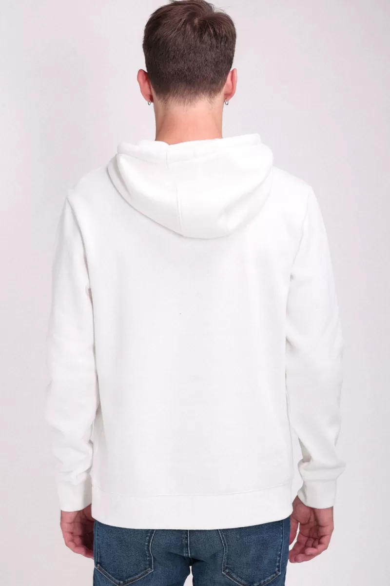 Teddy Smith Sweat<Sweat à capuche SICLASS HOODY MIDDLE WHITE MIDDLEWHITE