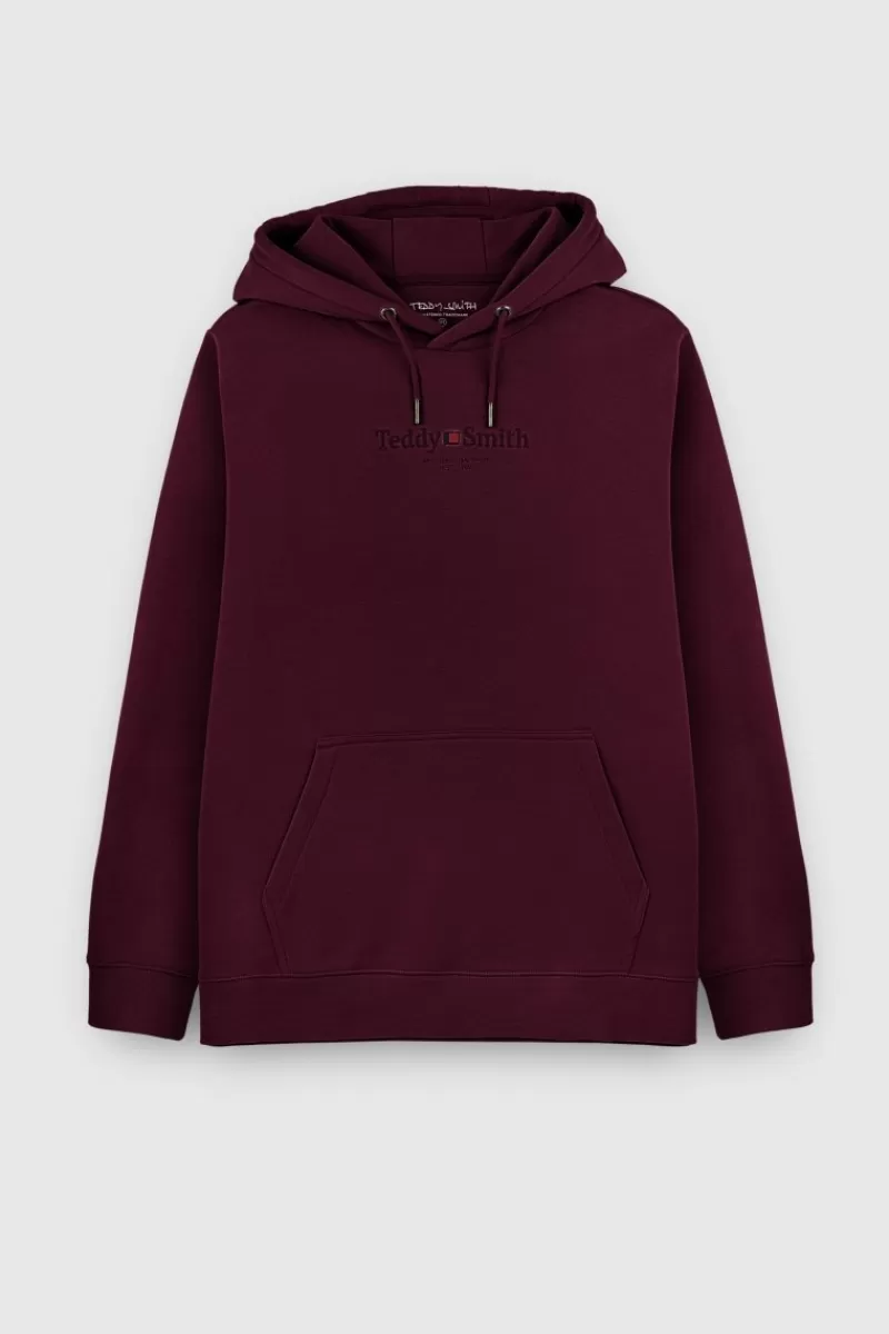 Teddy Smith Sweat<Sweat à capuche S-JIM HOODY DARK WINE DARKWINE