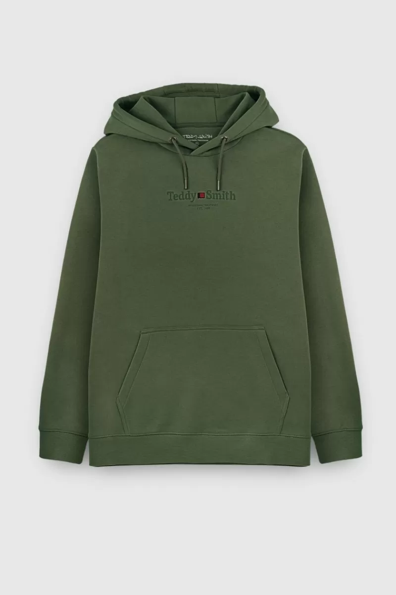 Teddy Smith Sweat<Sweat à capuche S-JIM HOODY MILITARY KAKI MILITARYKAKI