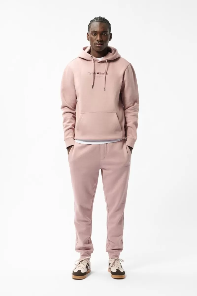 Teddy Smith Sweat<Sweat à capuche S-JIM HOODY WOOD ROSE WOODROSE