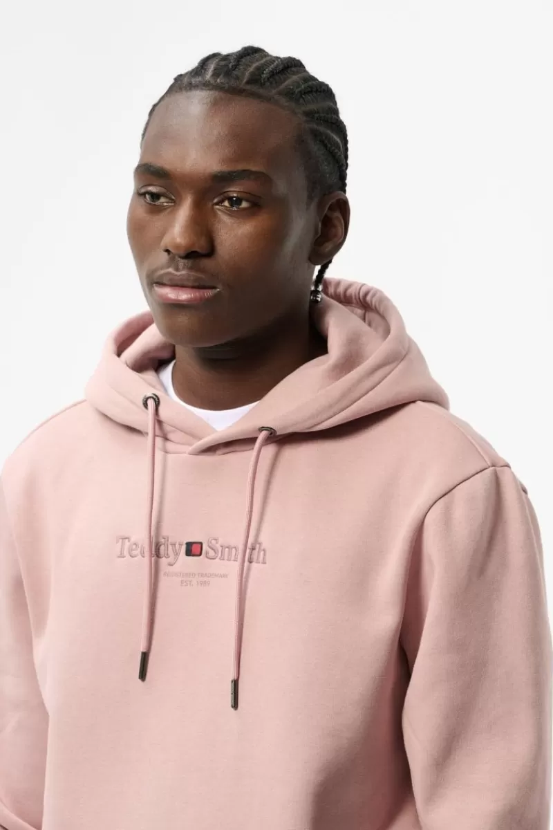 Teddy Smith Sweat<Sweat à capuche S-JIM HOODY WOOD ROSE WOODROSE