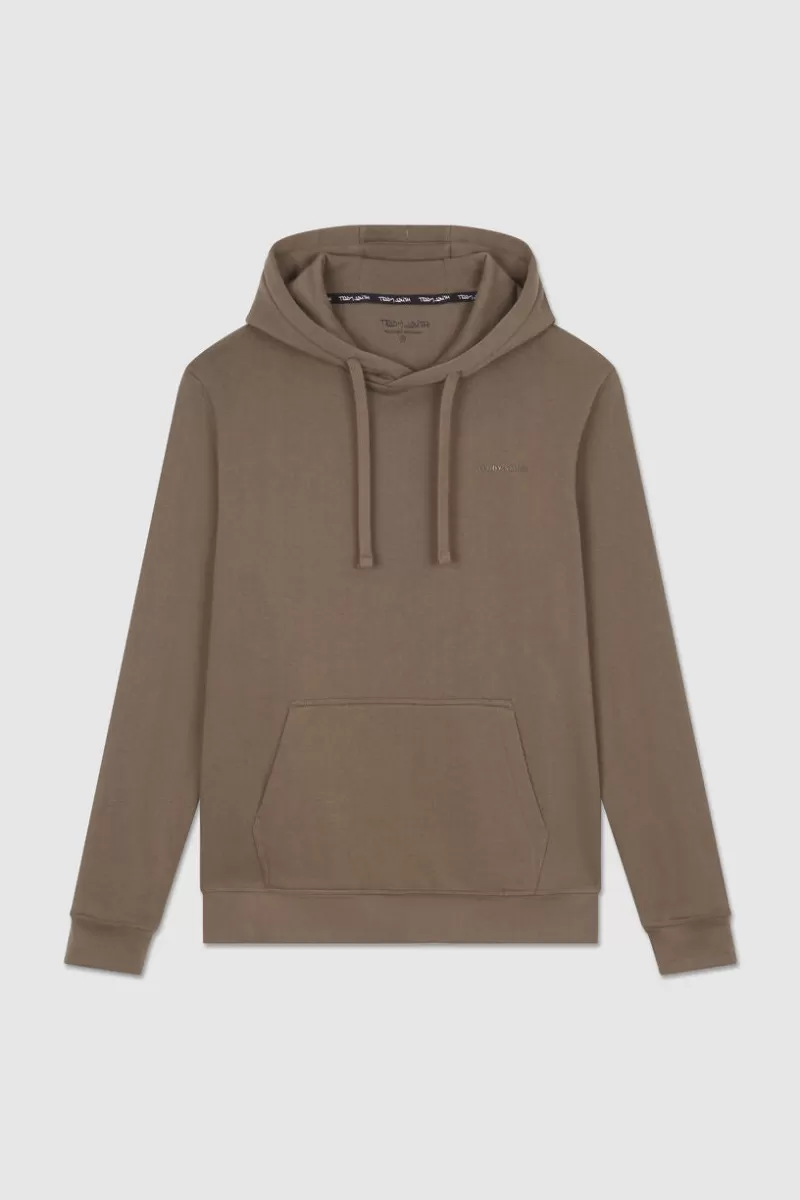 Teddy Smith Sweat<Sweat à capuche S-NARK HOODY CHATAIN