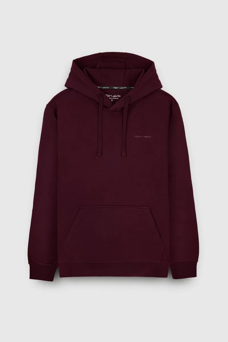 Teddy Smith Sweat<Sweat à capuche S-NARK HOODY DARK WINE DARKWINE