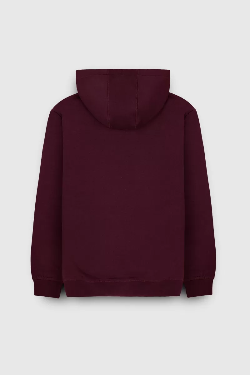 Teddy Smith Sweat<Sweat à capuche S-NARK HOODY DARK WINE DARKWINE