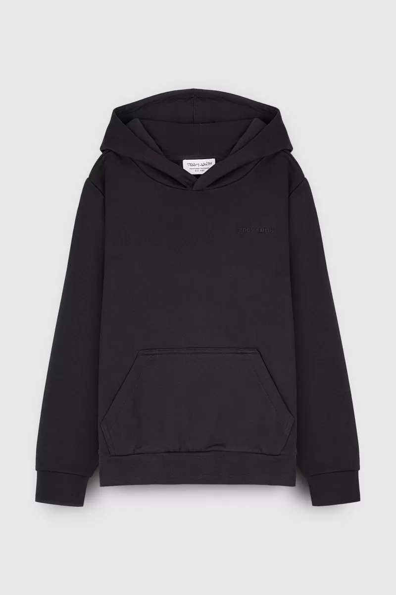 Teddy Smith Sweat<Sweat à capuche S-NARK HOODY JR DARK NAVY DARKNAVY