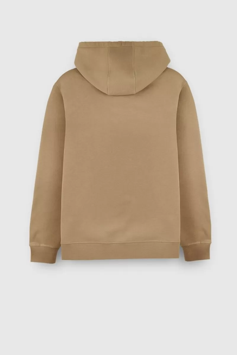 Teddy Smith Sweat<Sweat à capuche S-NARK HOODY MOKA BEIGE MOKABEIGE