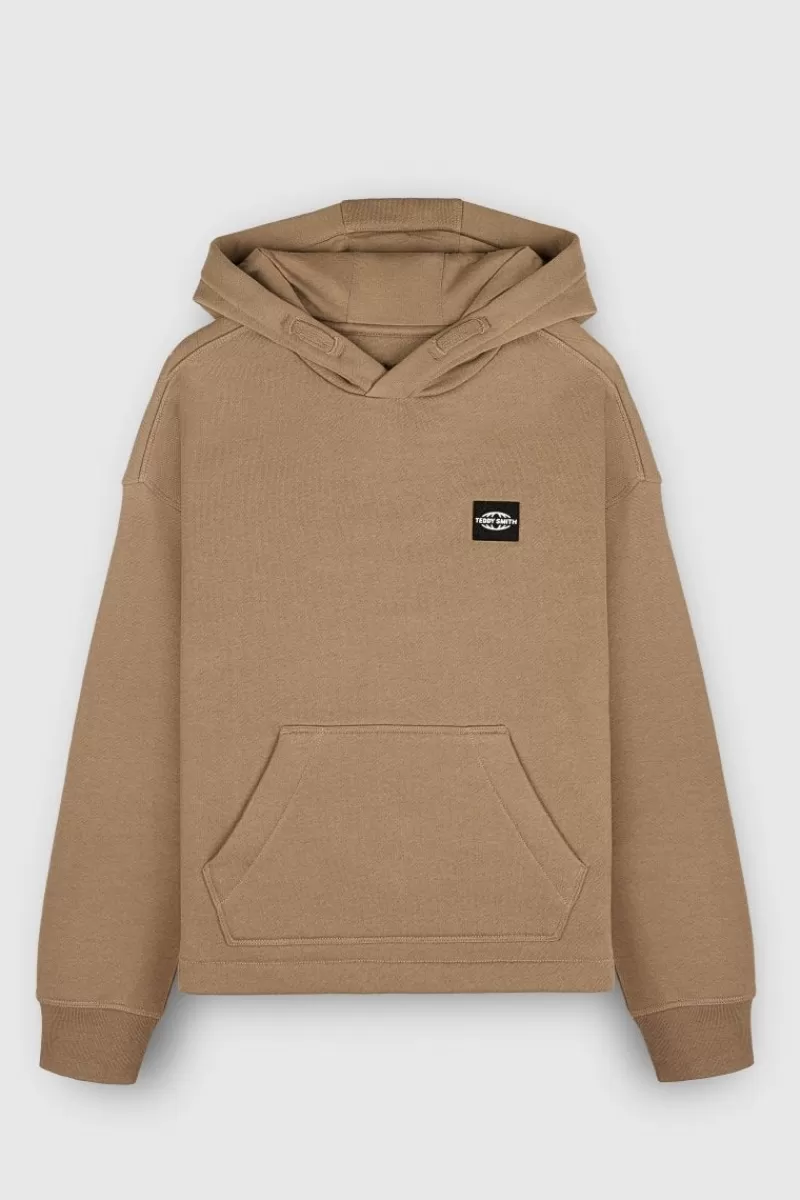 Teddy Smith Sweat<Sweat à capuche S-SCRATCH HOODY CHATAIN