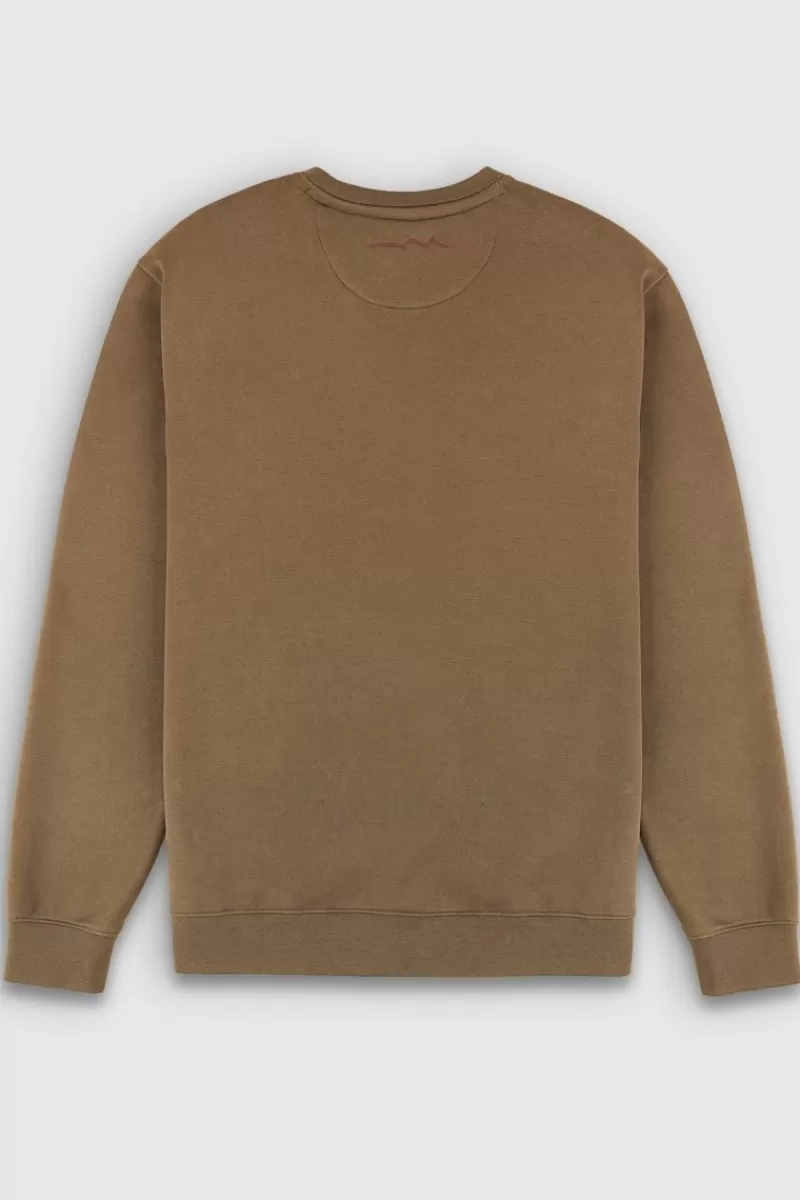 Teddy Smith Sweat<Sweat col rond S-NARK RC MOKA BEIGE MOKABEIGE