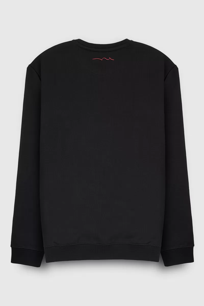 Teddy Smith Sweat<Sweat col rond S-NARK RC NOIR