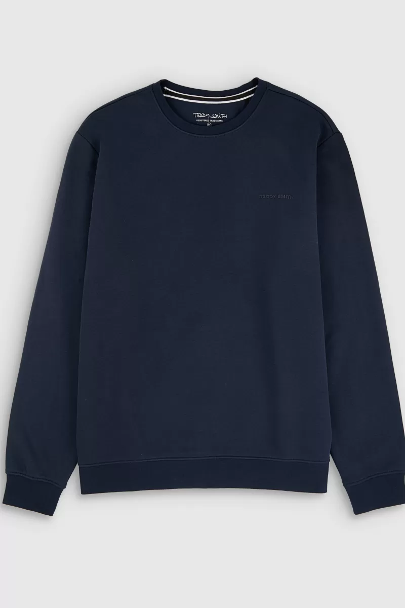 Teddy Smith Sweat<Sweat col rond S-NARK RC TOTAL NAVY TOTALNAVY