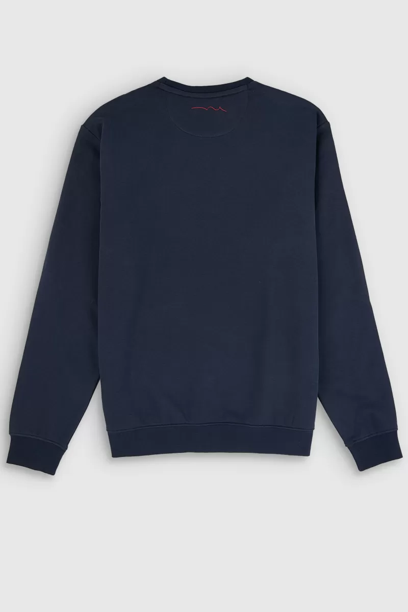 Teddy Smith Sweat<Sweat col rond S-NARK RC TOTAL NAVY TOTALNAVY