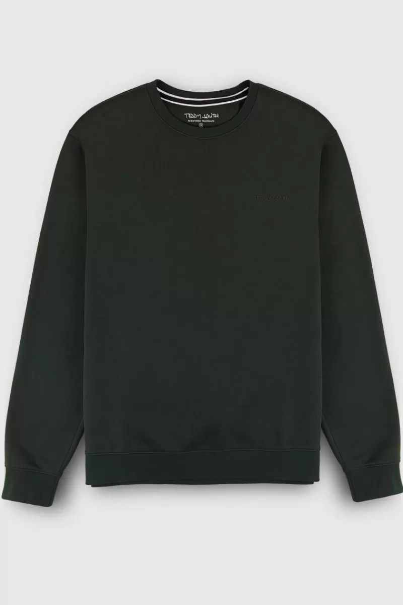 Teddy Smith Sweat<Sweat col rond S-NARK RC VERT SCARABE VERTSCARABE