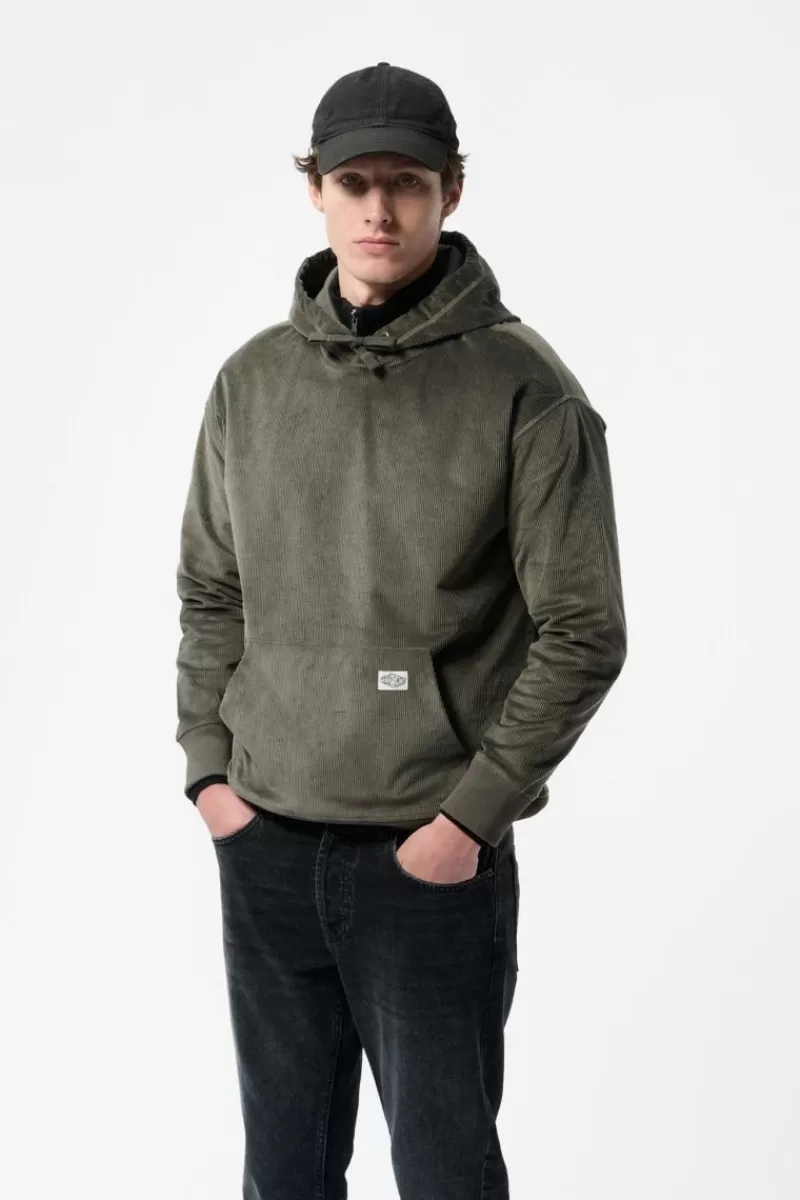 Teddy Smith Sweat<Sweat S-AUSTIN HOODY RAVEN KAKI