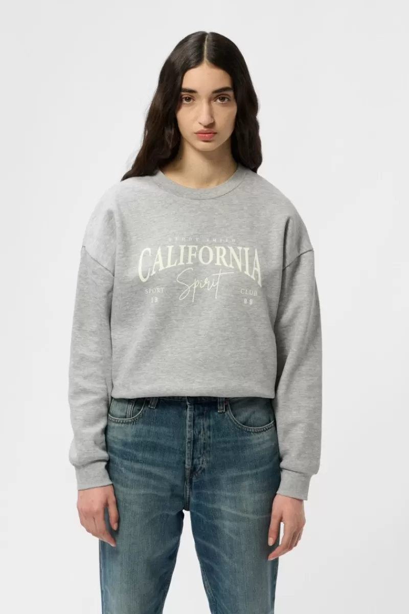 Teddy Smith Sweat<Sweat S-CALI GRIS CHINE GRISCHINE