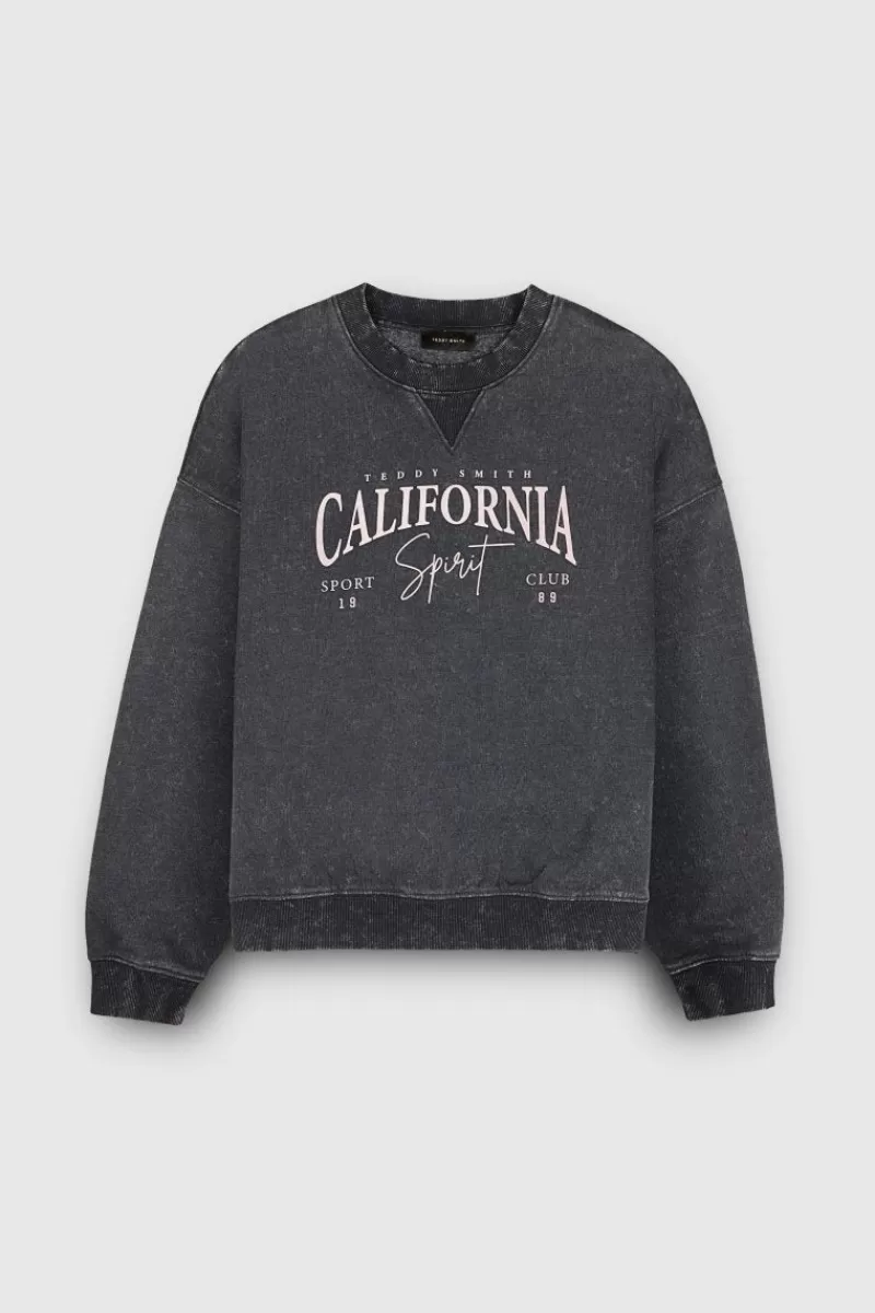 Teddy Smith Sweat<Sweat S-CALI WASH NOIR