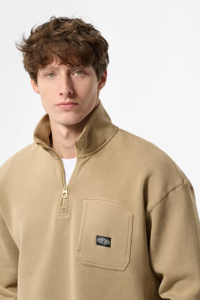 Teddy Smith Sweat<Sweat S-ERKY WORKER BEIGE WORKERBEIGE