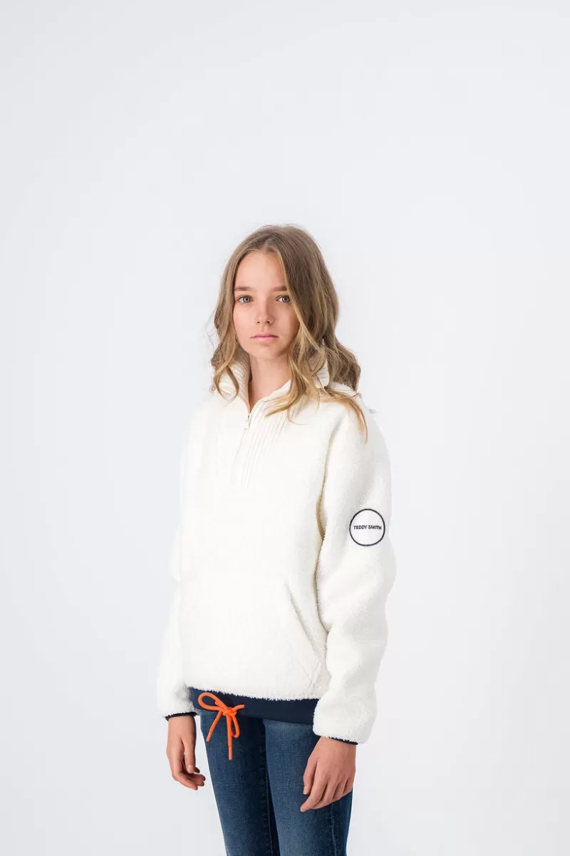 Teddy Smith Sweat<Sweat sherpa CORA JR MIDDLE WHITE