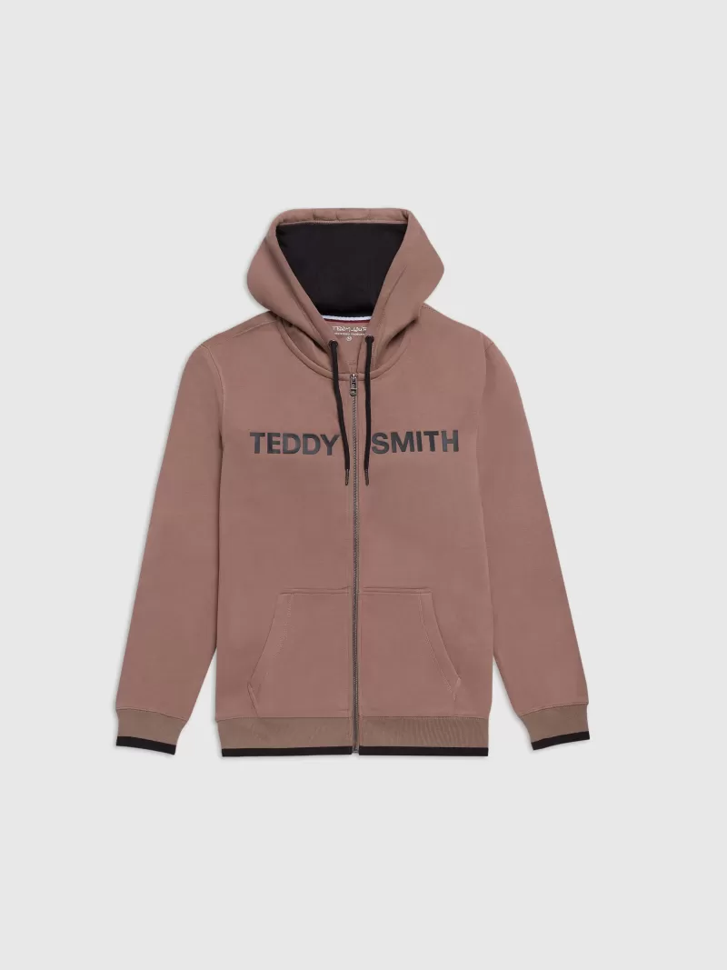 Teddy Smith Sweat<Sweat zippé à capuche GICLASS HOODY CHATAIN