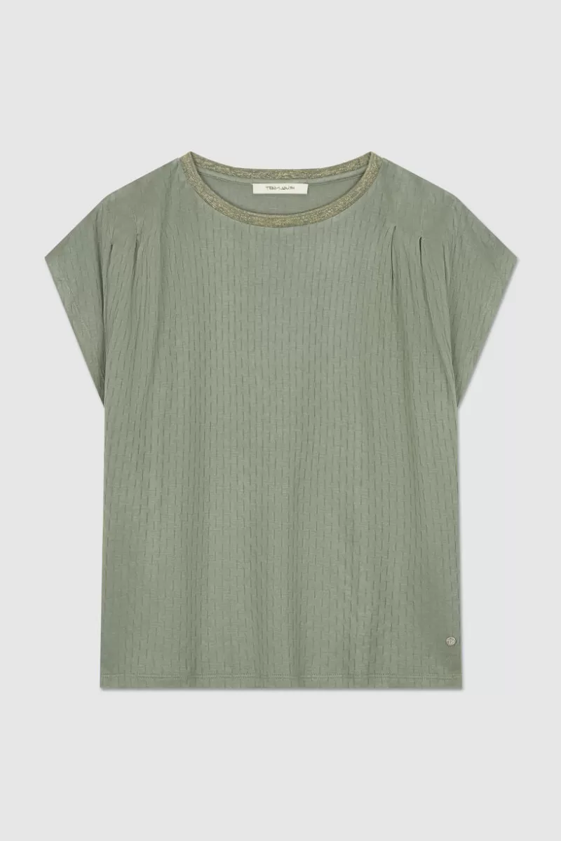 Teddy Smith T-shirt<Top fluide en viscose BROOKE BALTIC GREEN BALTICGREEN