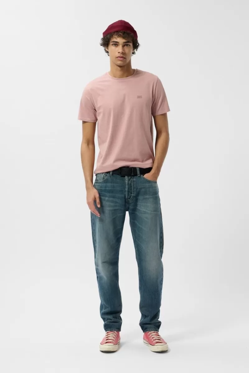 Teddy Smith T-shirt<T-shirt col rond manches courtes THE TEE 1 MC WOOD ROSE WOODROSE