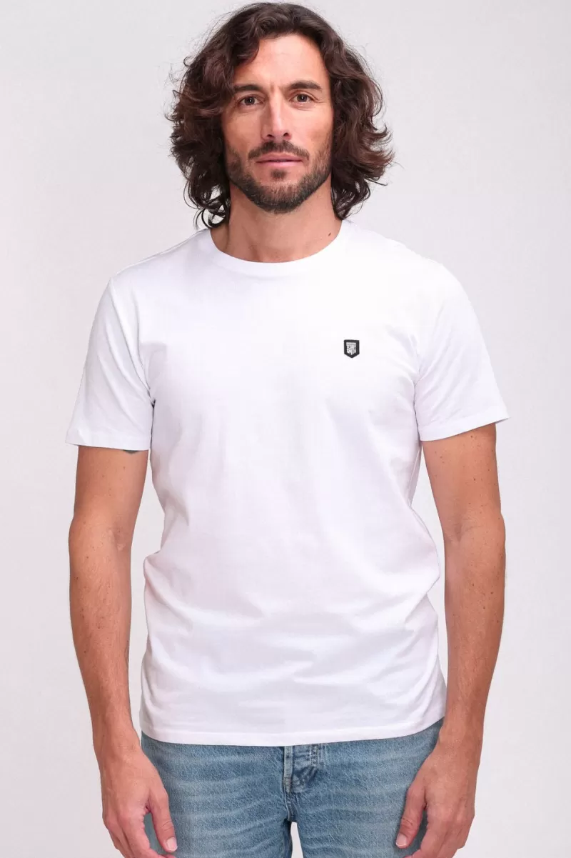 Teddy Smith T-shirt<T-shirt col rond T-TAHO BLANC