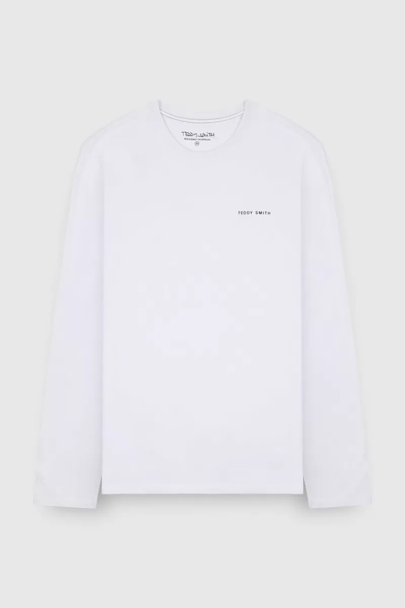 Teddy Smith T-shirt<T-shirt THE TEE 2 ML BLANC