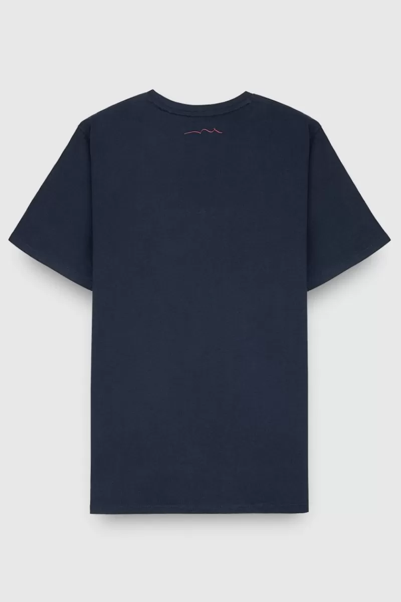 Teddy Smith T-shirt<T-shirt T-JIM MC TOTAL NAVY TOTALNAVY