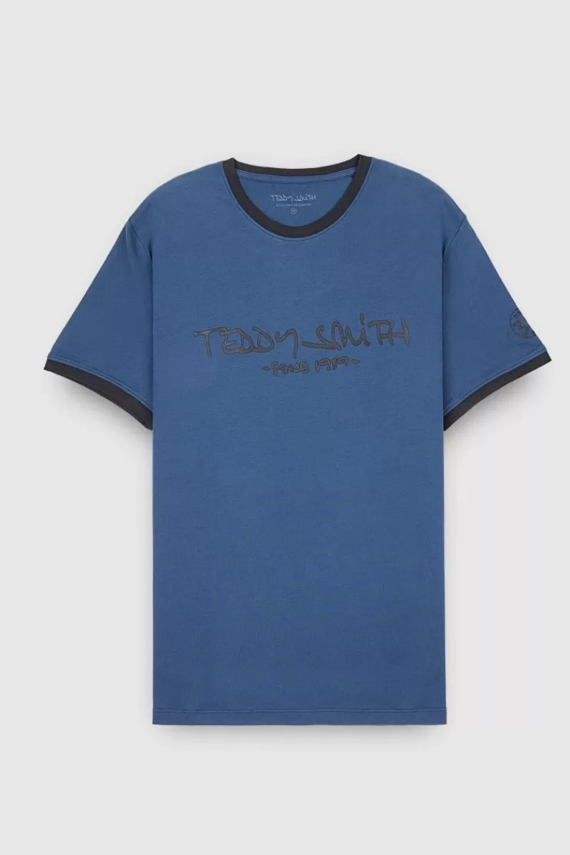 Teddy Smith T-shirt<T-shirt T-ORIGINAL MC MARINE