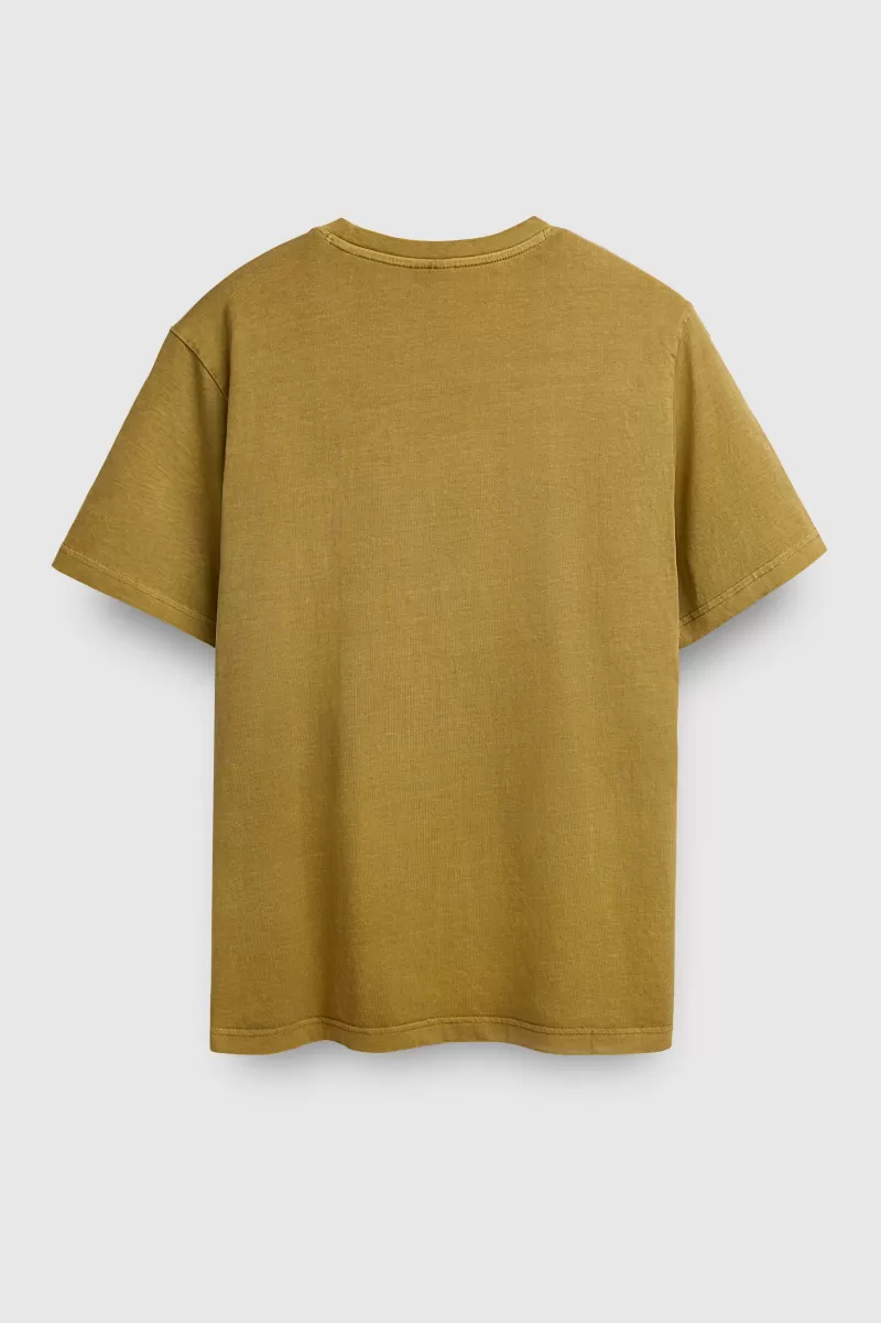 Teddy Smith T-shirt<T-shirt T-SQUAD MC WORKER BEIGE WORKERBEIGE